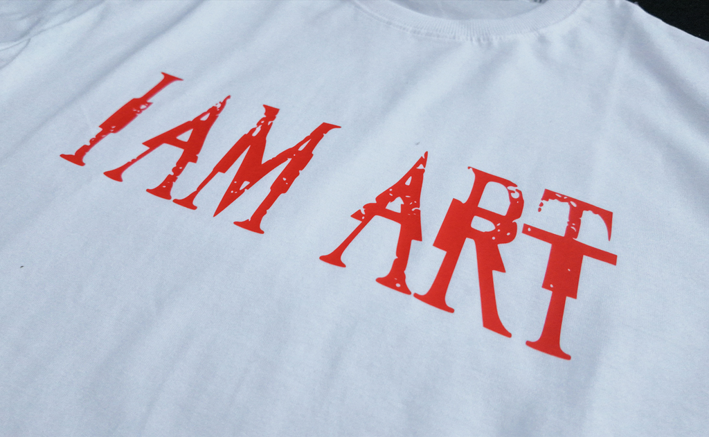 I AM ART white shirt