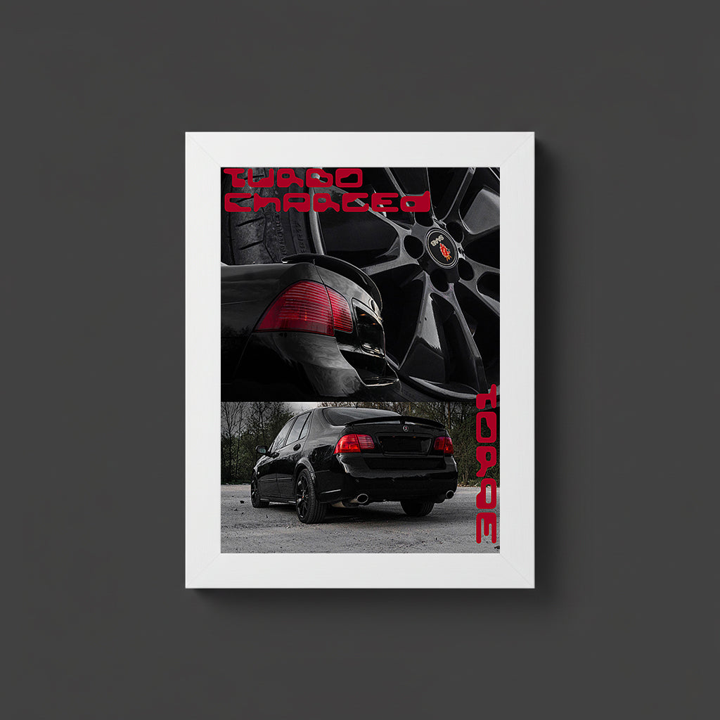 Saab 9-5 turbo dynamic poster