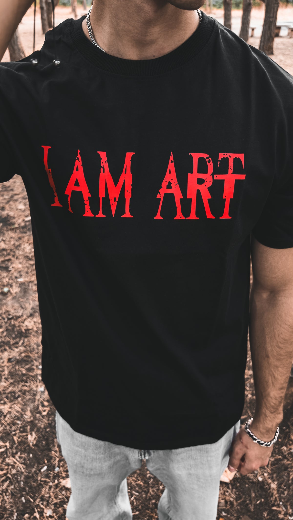 I AM ART black shirt