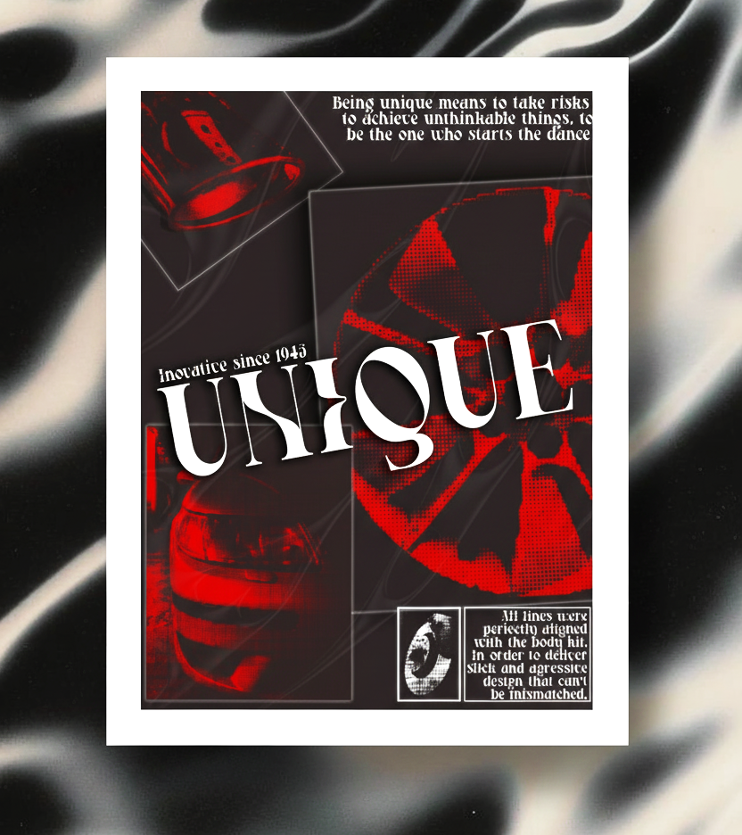 Saab Aero red halftone poster