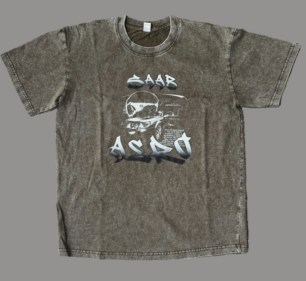 Saab Turbo oversized shirt (washed green)