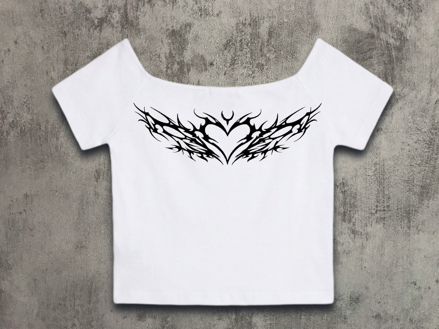 Dissolving love abstract top white (pre-order/coming soon)