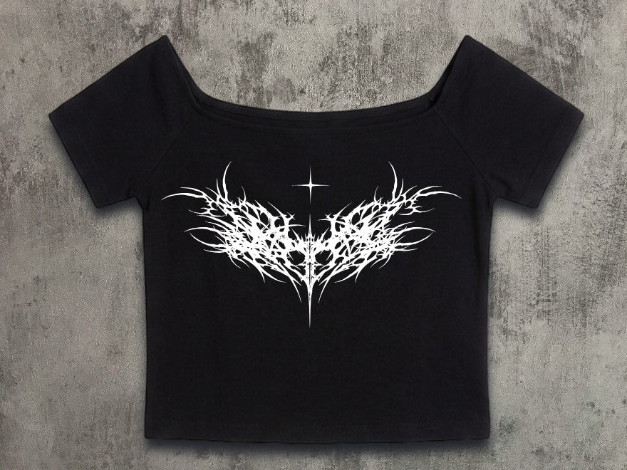 Dissolving love abstract top black (pre-order/coming soon)